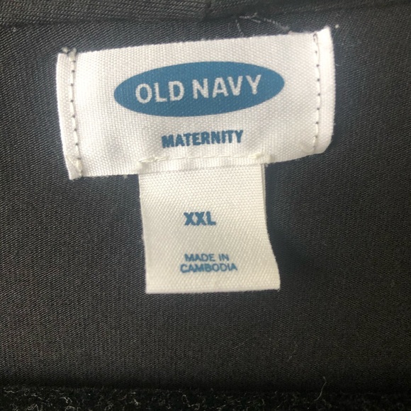 Old Navy Black Longsleeve Drape Nursing Top - Picture 2 of 6